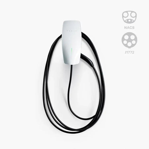 Tesla - Universal Wall Connector Level 2 Hardwired Electric Vehicle (EV) Charger – up to 48A– 24’ - White