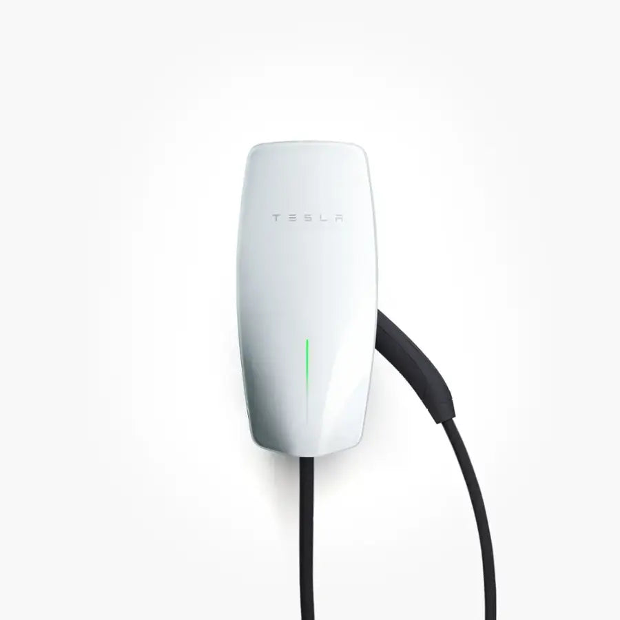 Tesla - Universal Wall Connector Level 2 Hardwired Electric Vehicle (EV) Charger – up to 48A– 24’ - White